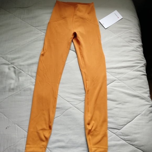 LULULEMON Instill High-Rise Tight 25" Autumn Orange Size 0 NWT - Picture 2 of 9